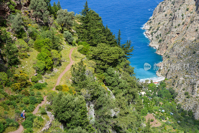 蝴蝶谷。蝴蝶谷来自Oludeniz, Fethiye，土耳其。